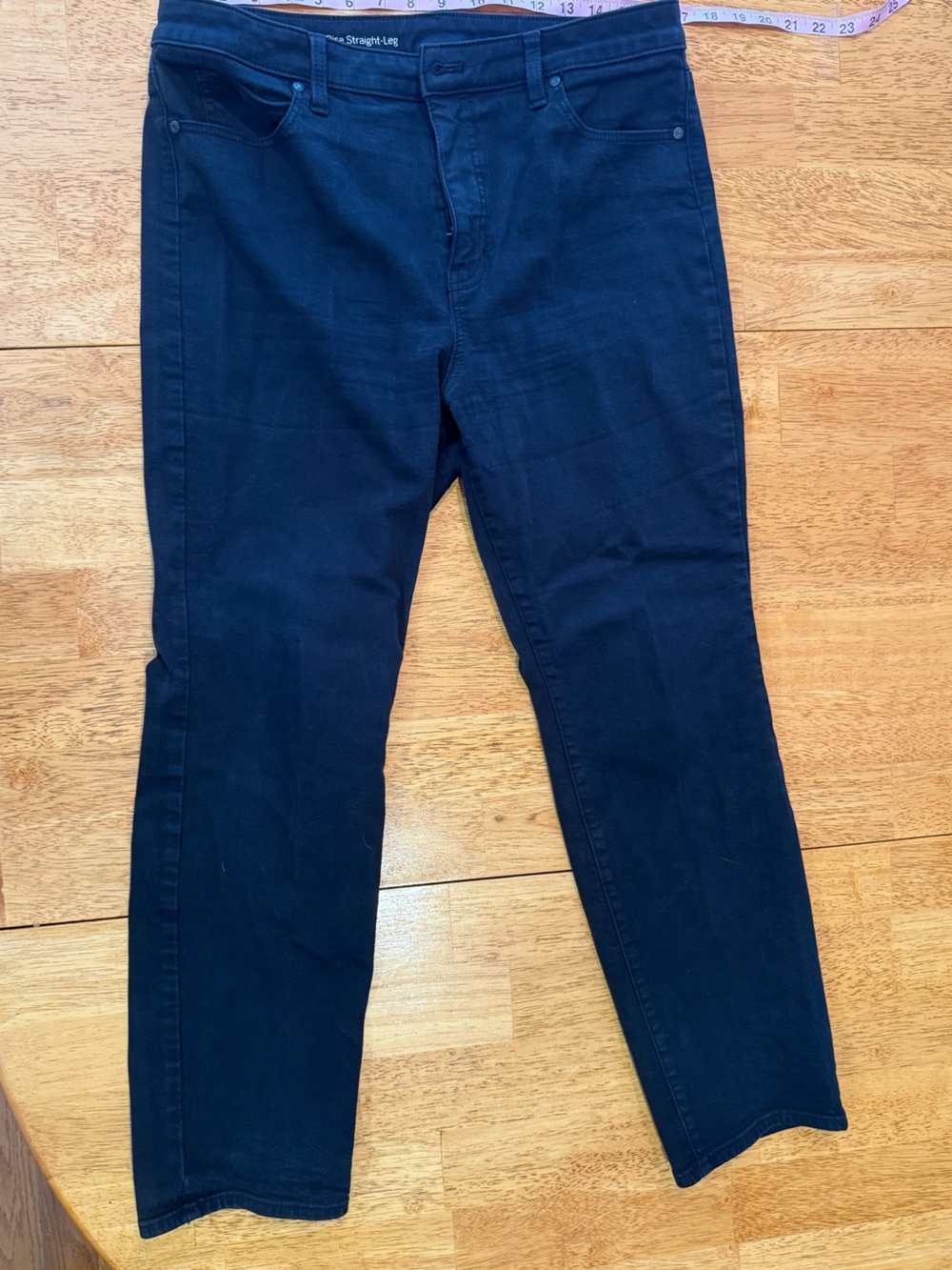Talbot's Black Straight-Leg Jeans